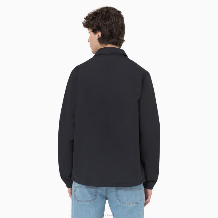 Heren Dickies Oakport coach jack zwart (bkx) kleding 6F0X989