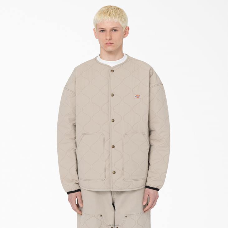 Heren Dickies Thorsby voering jack zandsteen (ss) kleding 6F0X1112