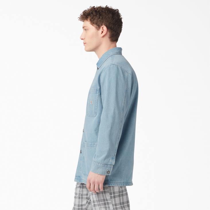 Heren Dickies denim karwei jas licht denim (ltd) kleding 6F0X992