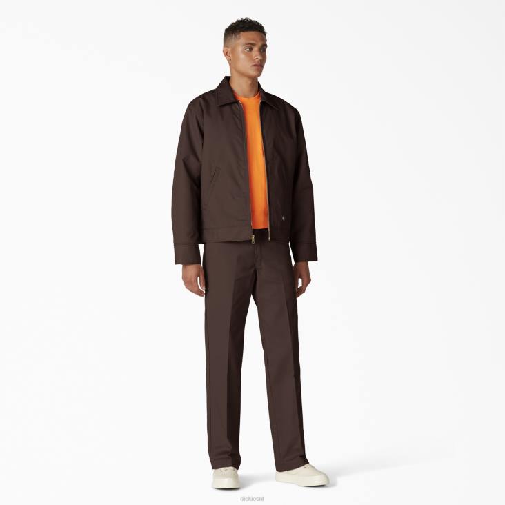 Heren Dickies geïsoleerd eisenhower jack donkerbruin (db) kleding 6F0X965