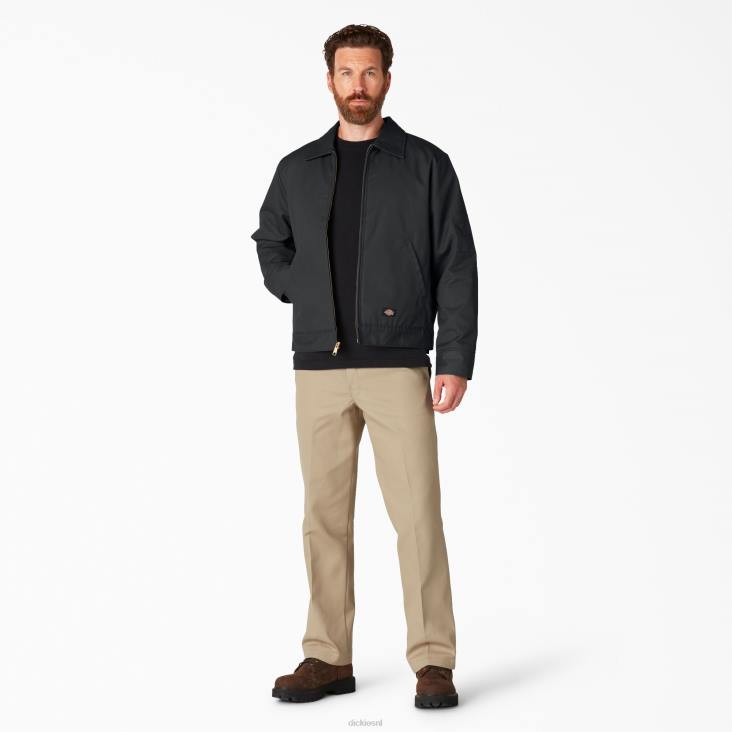Heren Dickies geïsoleerd eisenhower jack zwart (bk) kleding 6F0X963