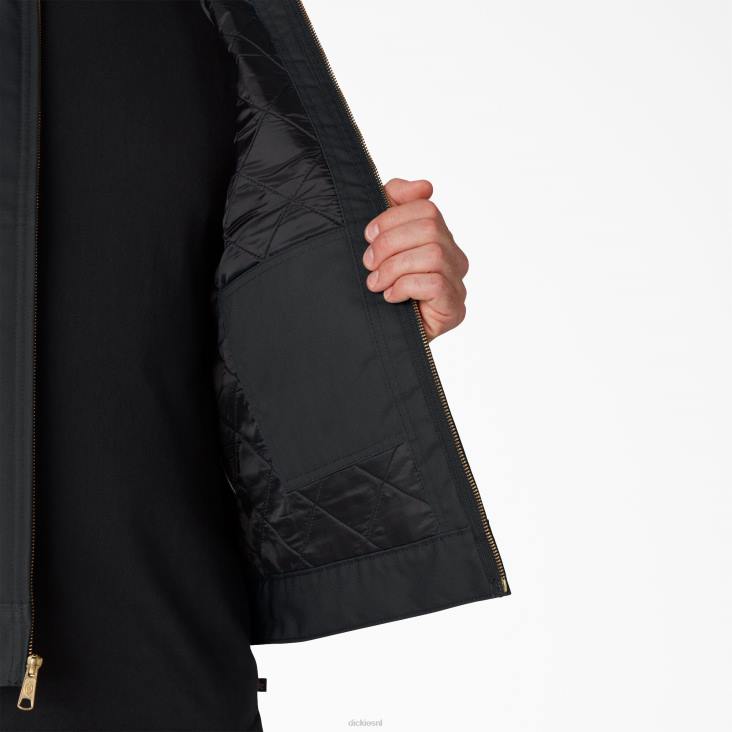 Heren Dickies geïsoleerd eisenhower jack zwart (bk) kleding 6F0X963