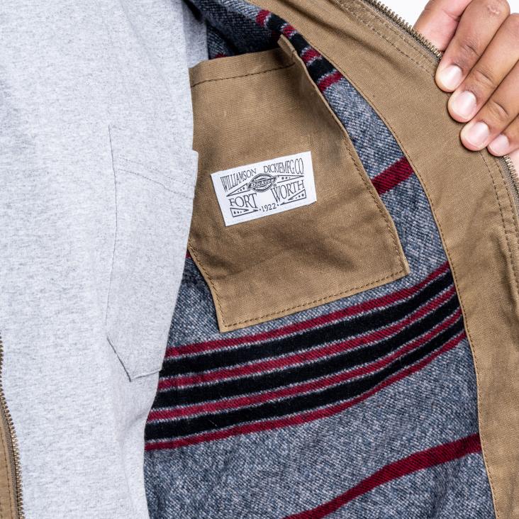 Heren Dickies gewaxte canvas eisenhower jas eikel (ac2) kleding 6F0X1186