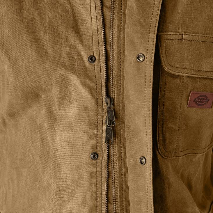 Heren Dickies jas van gewaxt canvas eikel (ac2) kleding 6F0X1014