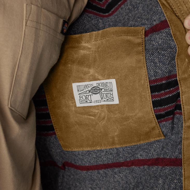 Heren Dickies jas van gewaxt canvas eikel (ac2) kleding 6F0X1014