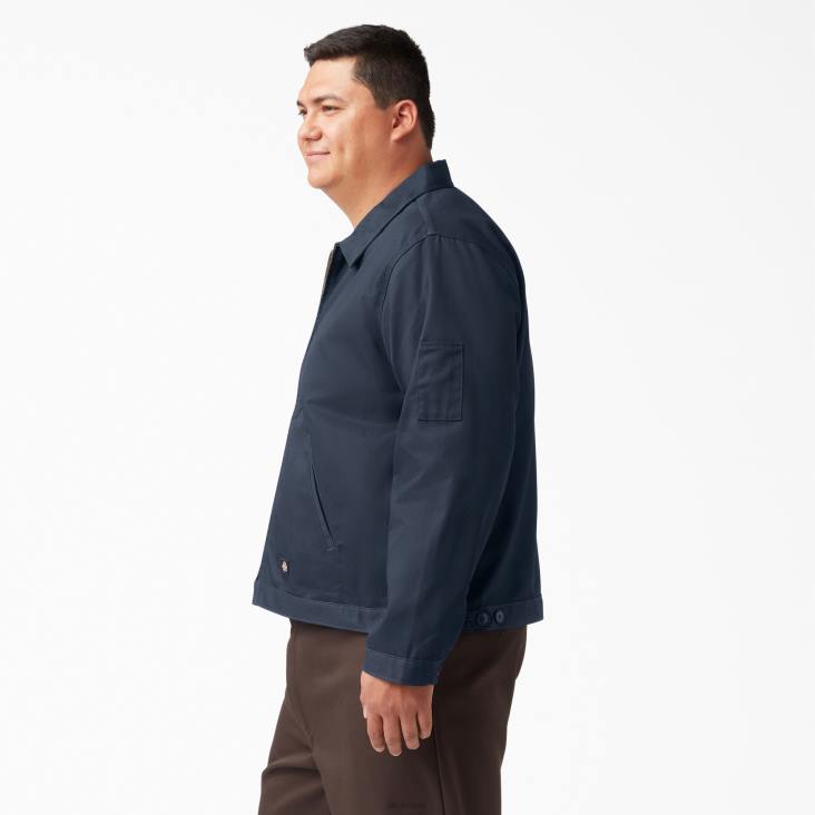 Heren Dickies ongevoerde eisenhowerjas donker marineblauw (dn) kleding 6F0X960