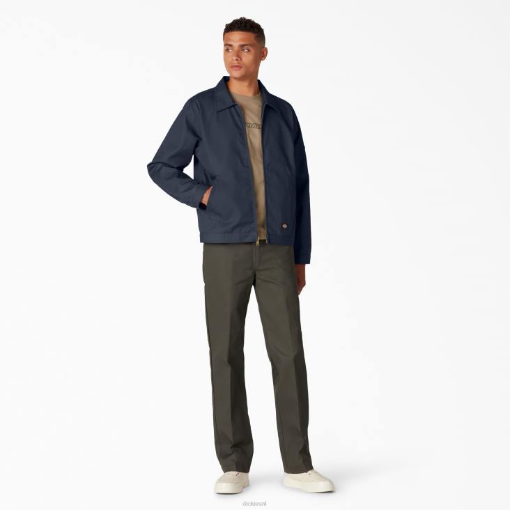 Heren Dickies ongevoerde eisenhowerjas donker marineblauw (dn) kleding 6F0X960