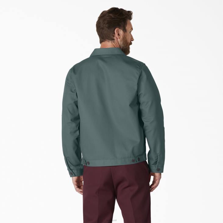 Heren Dickies ongevoerde eisenhowerjas lincoln groen (ln) kleding 6F0X961
