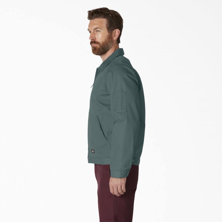 Heren Dickies ongevoerde eisenhowerjas lincoln groen (ln) kleding 6F0X961