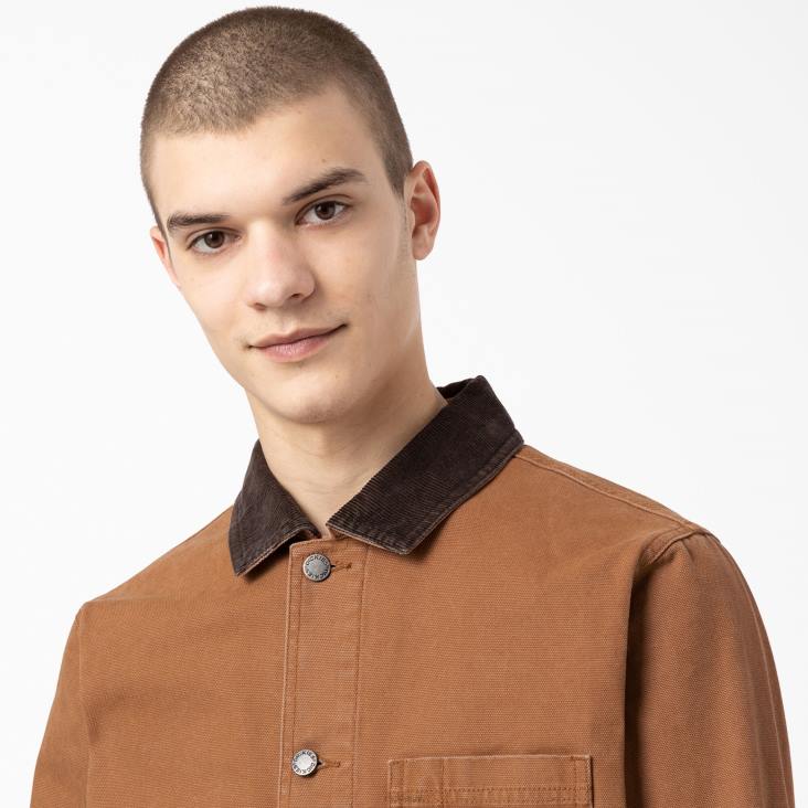 Heren Dickies ongevoerde karweijas van stonewashed duck stonewashed bruine eend (sbd) kleding 6F0X1070