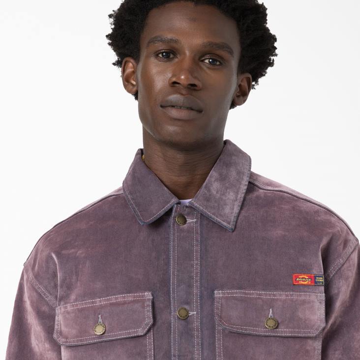 Heren Dickies openingsceremonie flock denim utility jack lila (lc) kleding 6F0X1065