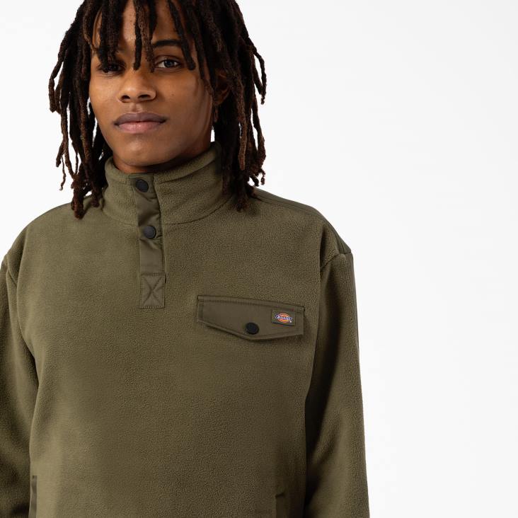 Heren Dickies port allen fleece trui normaal kleding 6F0X1126