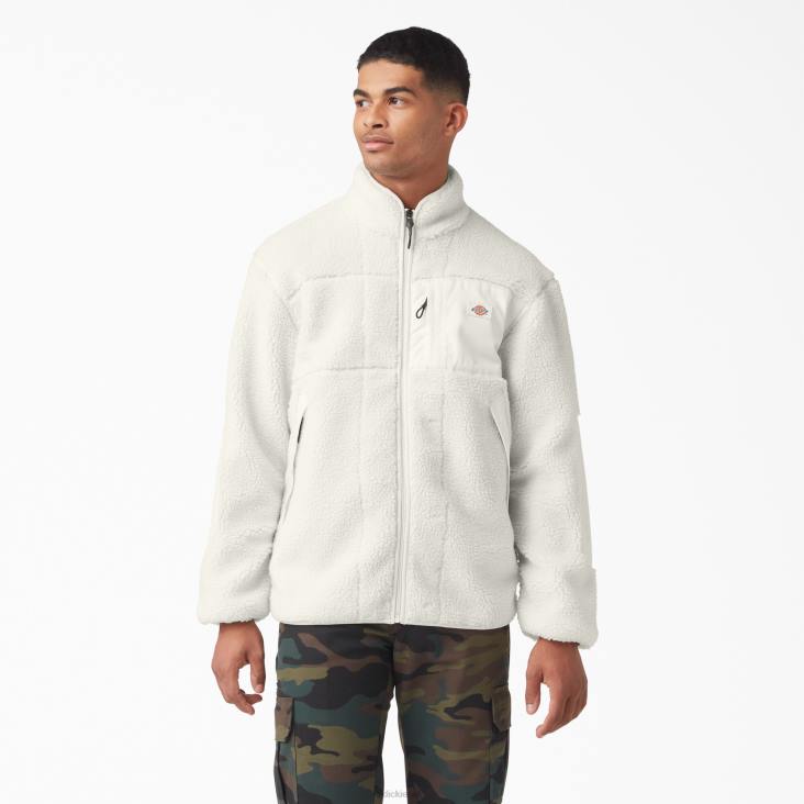 Heren Dickies rode parachute fleece jas wolk (cl9) kleding 6F0X1081