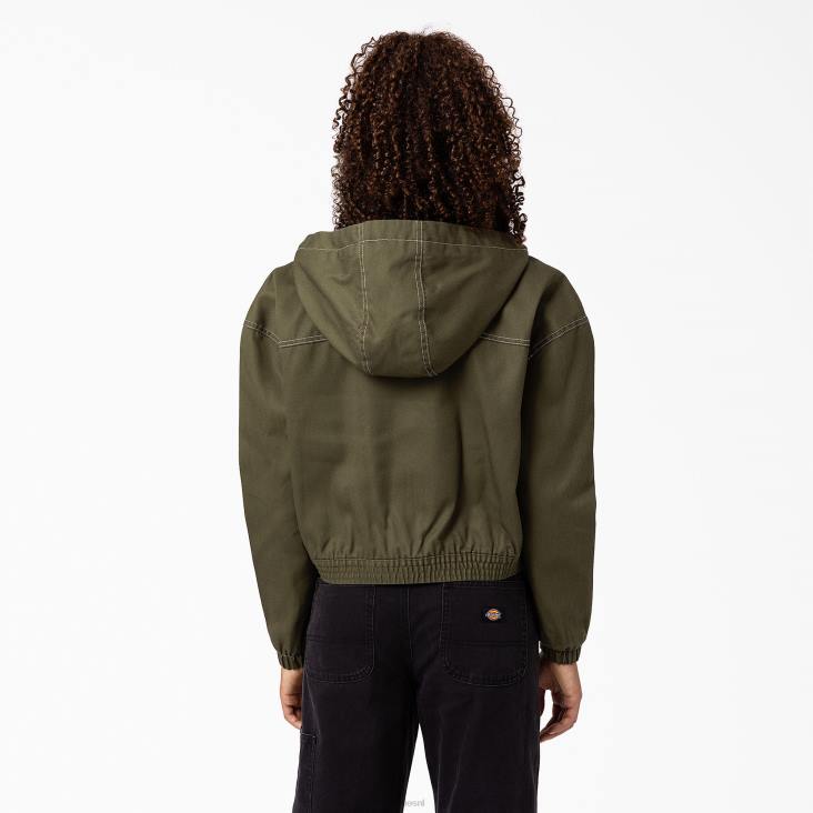 vrouwen Dickies Sawyerville-jas militair groen (ml) kleding 6F0X2384