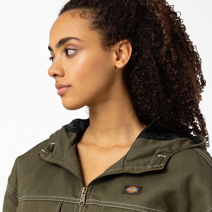 vrouwen Dickies Sawyerville-jas militair groen (ml) kleding 6F0X2384