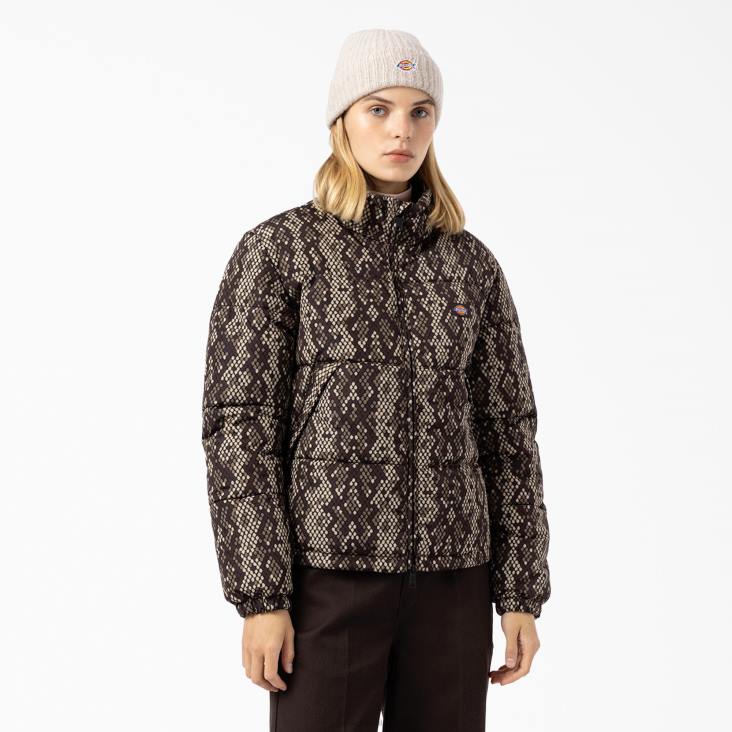 vrouwen Dickies camden pufferjack zwart (bk) kleding 6F0X2333