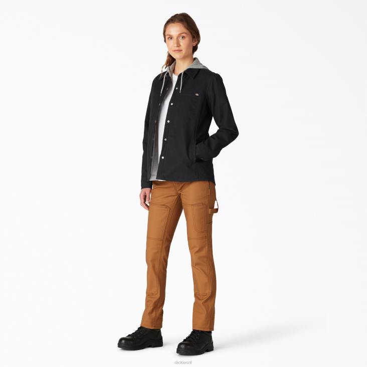 vrouwen Dickies eend jack met capuchon zwart (bkx) kleding 6F0X2282