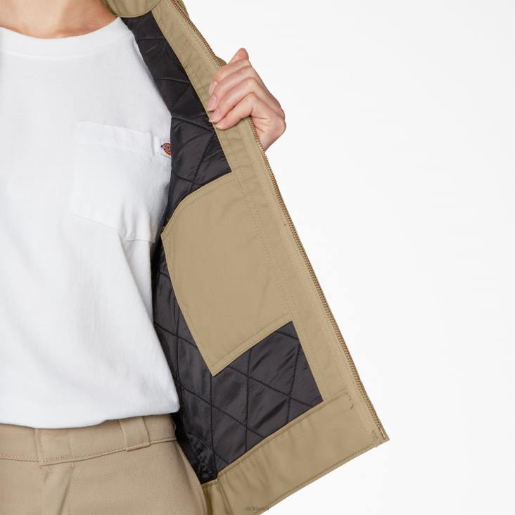 vrouwen Dickies geïsoleerd eisenhower jack militair kaki (ksh) kleding 6F0X1541