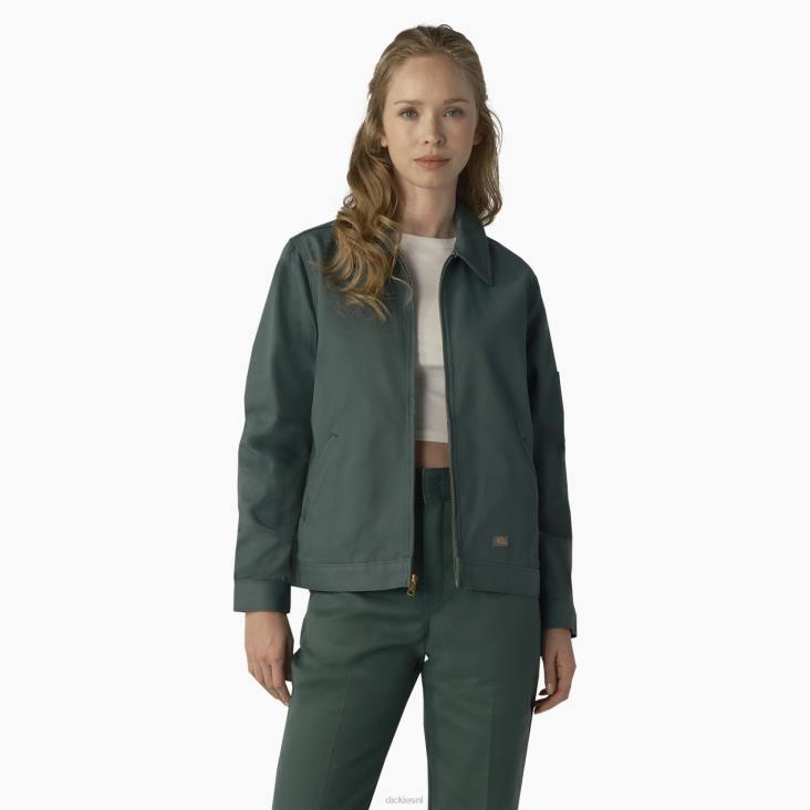 vrouwen Dickies ongevoerde eisenhowerjas lincoln groen (ook) kleding 6F0X1520