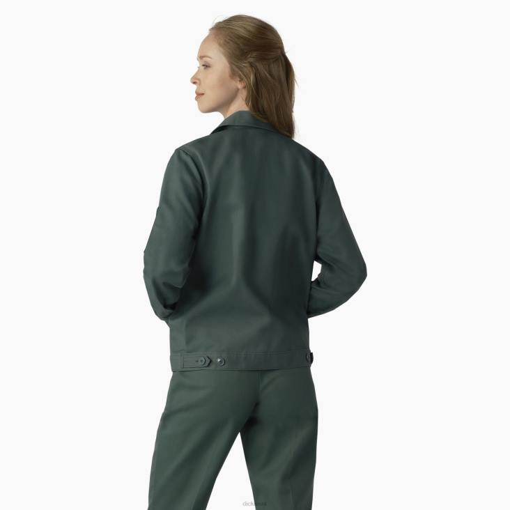 vrouwen Dickies ongevoerde eisenhowerjas lincoln groen (ook) kleding 6F0X1520