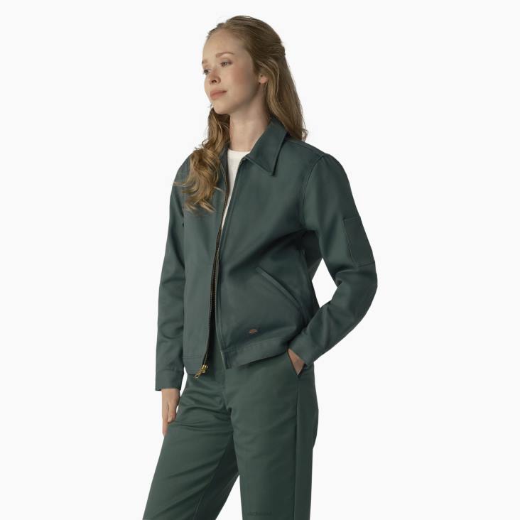vrouwen Dickies ongevoerde eisenhowerjas lincoln groen (ook) kleding 6F0X1520
