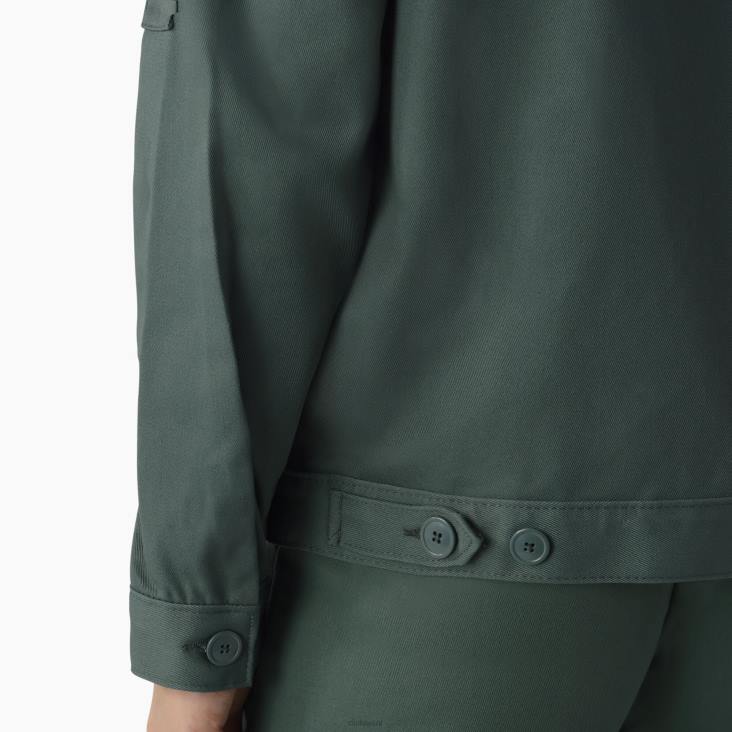 vrouwen Dickies ongevoerde eisenhowerjas lincoln groen (ook) kleding 6F0X1520