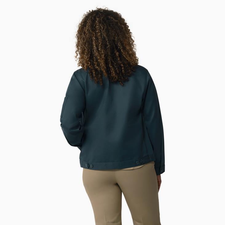 vrouwen Dickies ongevoerde eisenhowerjas luchtmacht blauw (asl) kleding 6F0X1518