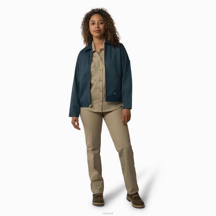 vrouwen Dickies ongevoerde eisenhowerjas luchtmacht blauw (asl) kleding 6F0X1518