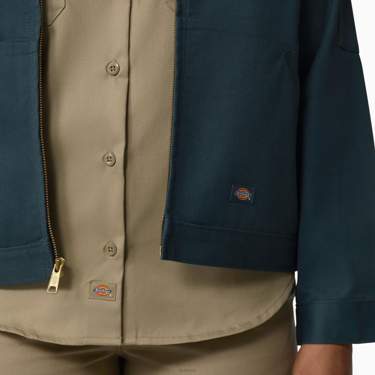 vrouwen Dickies ongevoerde eisenhowerjas luchtmacht blauw (asl) kleding 6F0X1518