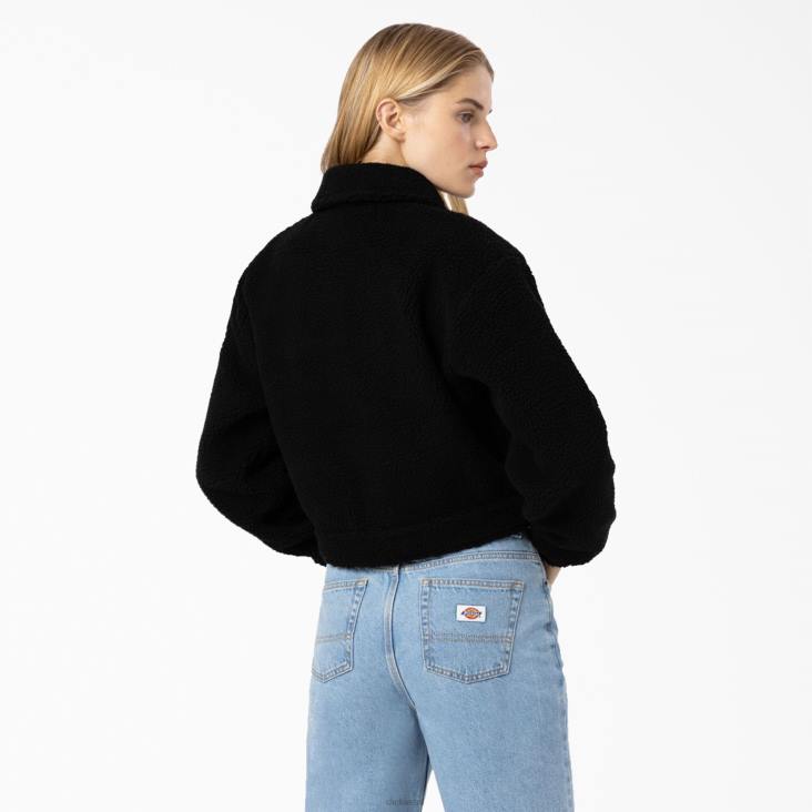 vrouwen Dickies palmerdale fleecejack zwart (bkx) kleding 6F0X2300