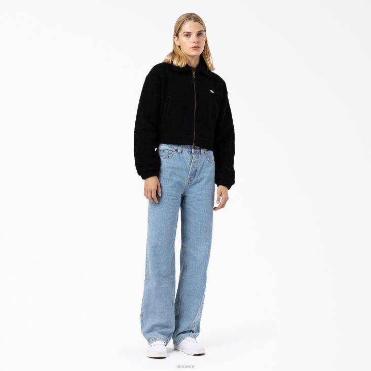 vrouwen Dickies palmerdale fleecejack zwart (bkx) kleding 6F0X2300