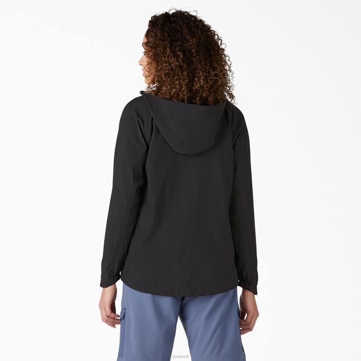 vrouwen Dickies performance jack met capuchon zwart (bkx) kleding 6F0X2379