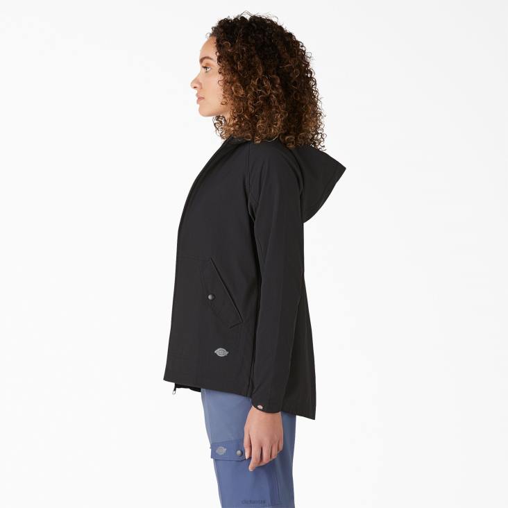 vrouwen Dickies performance jack met capuchon zwart (bkx) kleding 6F0X2379