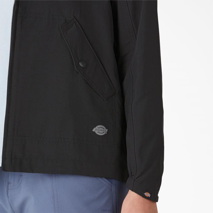 vrouwen Dickies performance jack met capuchon zwart (bkx) kleding 6F0X2379