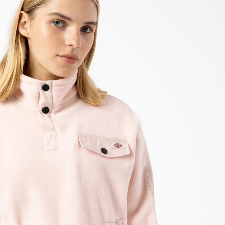 vrouwen Dickies port allen fleece trui lichtroze (bpi) kleding 6F0X2366