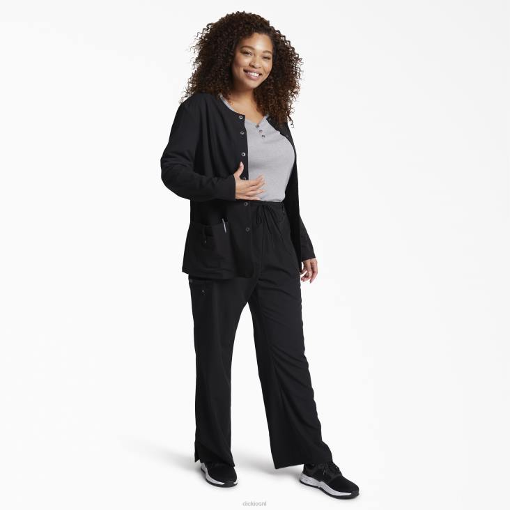 vrouwen Dickies xtreme stretch jack met drukknopen aan de voorkant zwart (zwart) kleding 6F0X2645
