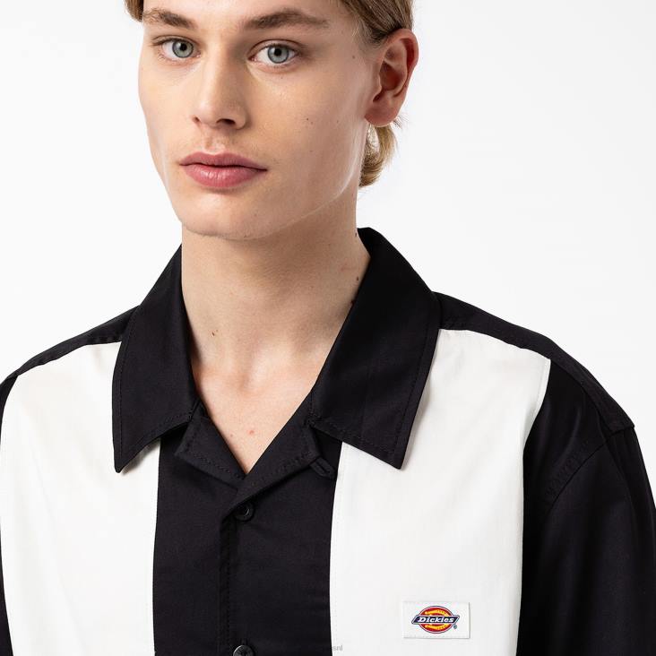 Heren Dickies westover overhemd met lange mouwen zwart (bkx) kleding 6F0X837