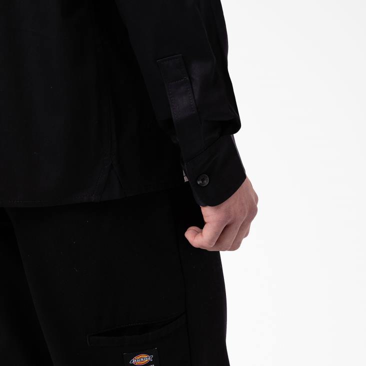 Heren Dickies westover overhemd met lange mouwen zwart (bkx) kleding 6F0X837