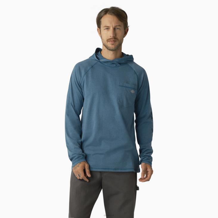 Heren Dickies zonneshirt met verkoelende prestaties diepe lucht (esd) kleding 6F0X655