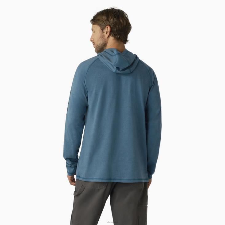 Heren Dickies zonneshirt met verkoelende prestaties diepe lucht (esd) kleding 6F0X655