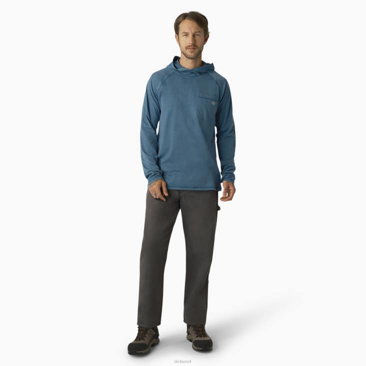 Heren Dickies zonneshirt met verkoelende prestaties diepe lucht (esd) kleding 6F0X655