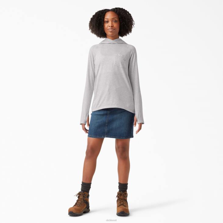 vrouwen Dickies zonneshirt met verkoelende prestaties asgrijs (ag) kleding 6F0X1658