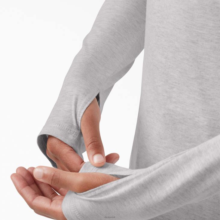 vrouwen Dickies zonneshirt met verkoelende prestaties asgrijs (ag) kleding 6F0X1658