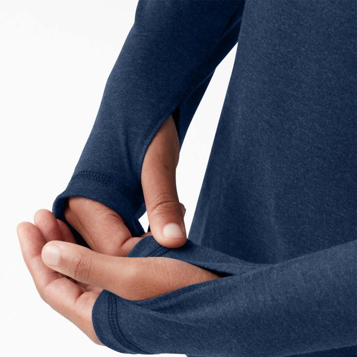 vrouwen Dickies zonneshirt met verkoelende prestaties donker marine heide (dnh) kleding 6F0X1661