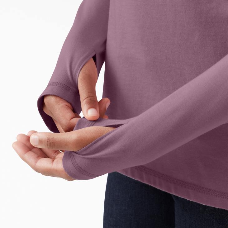 vrouwen Dickies zonneshirt met verkoelende prestaties mauve schaduwheide (vsh) kleding 6F0X1668