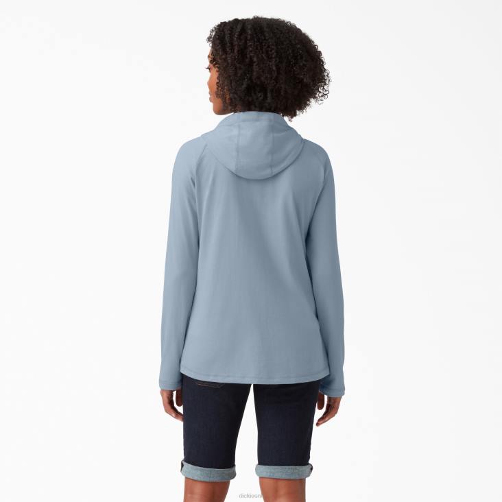 vrouwen Dickies zonneshirt met verkoelende prestaties mistblauw (fe) kleding 6F0X1663