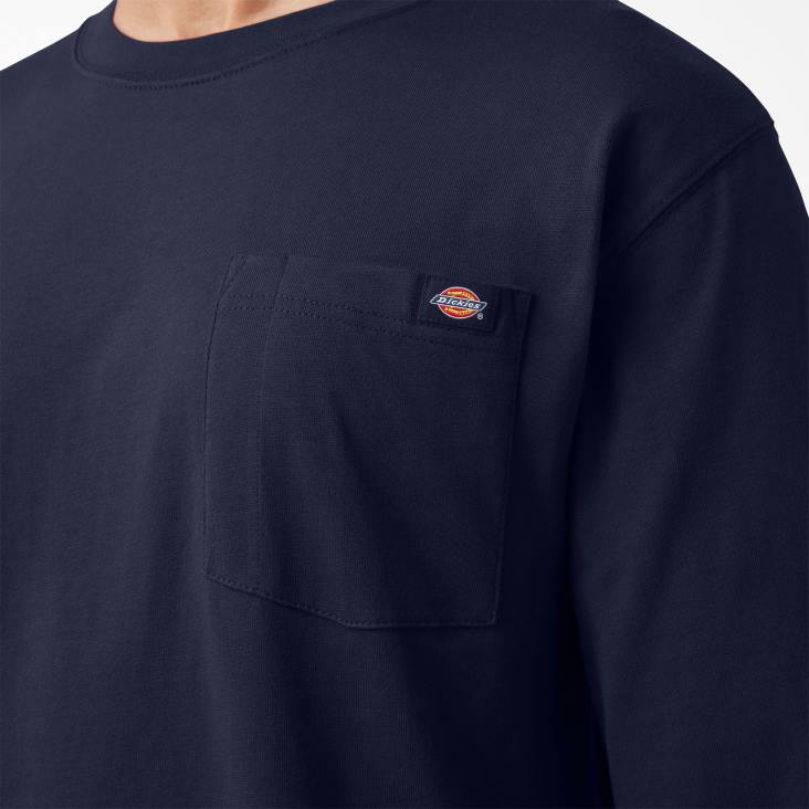 Heren Dickies T-shirt met logo en lange mouwen inkt marine (ik) kleding 6F0X891