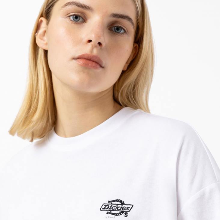 vrouwen Dickies Summerdale T-shirt met lange mouwen wit (wh) kleding 6F0X1991