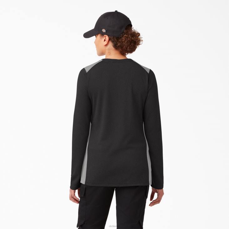 vrouwen Dickies Temp-iq 365 T-shirt met lange mouwen zwart (kbk) kleding 6F0X1695
