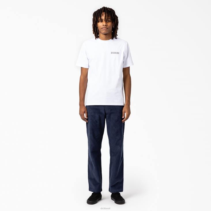 Heren Dickies Cleveland grafisch T-shirt met korte mouwen wit (wh) kleding 6F0X849